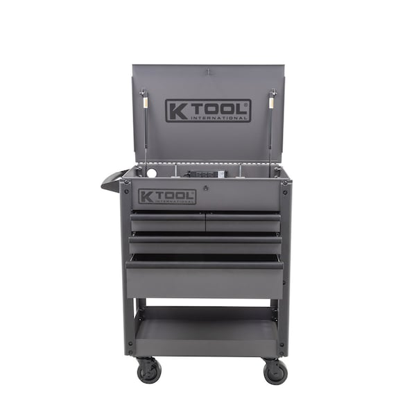 K-Tool International Service Cart, 4 Drawer, Gray, 35 in W KTI75150 - main